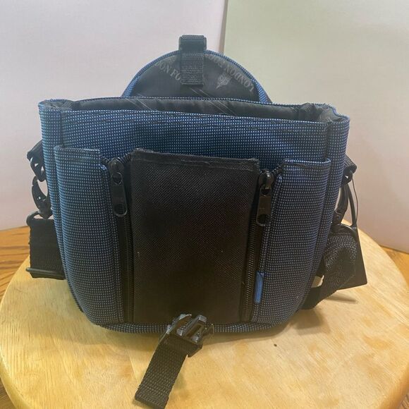 London Fog Blue Small Multicompartment Padded Camera Bag with Strap - Picture 5 of 8